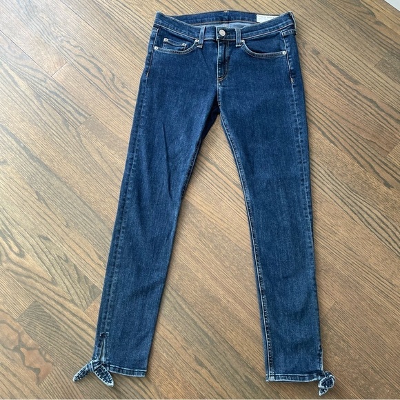 RAG & BONE Stevie Tie Capri Skinny Jean in Paz size 27 - Picture 5 of 13